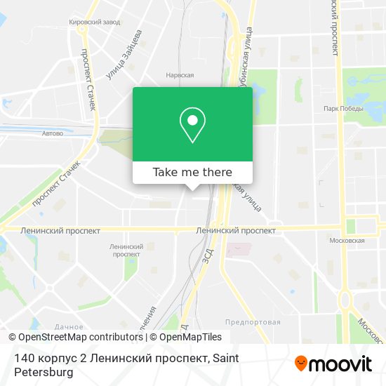140 корпус 2 Ленинский проспект map