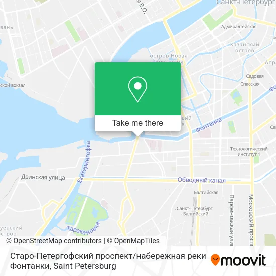 Старо-Петергофский проспект / набережная реки Фонтанки map