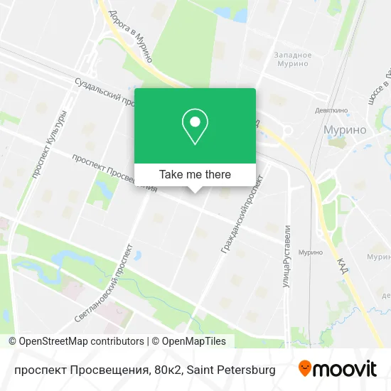 проспект Просвещения, 80к2 map