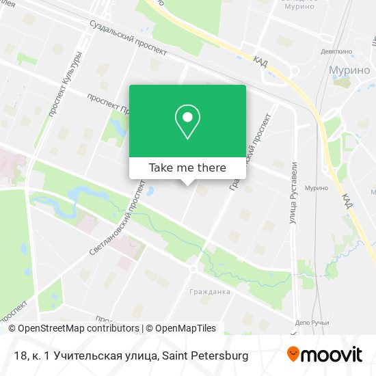 18, к. 1 Учительская улица map