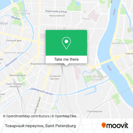 Товарный переулок map