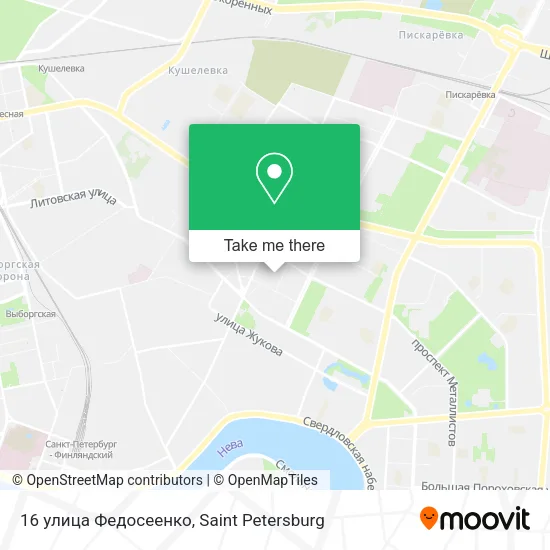 16 улица Федосеенко map