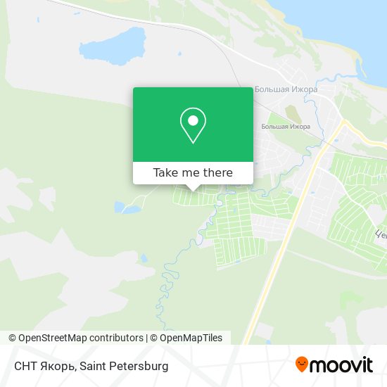 СНТ Якорь map