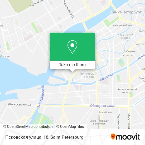 Псковская улица, 18 map