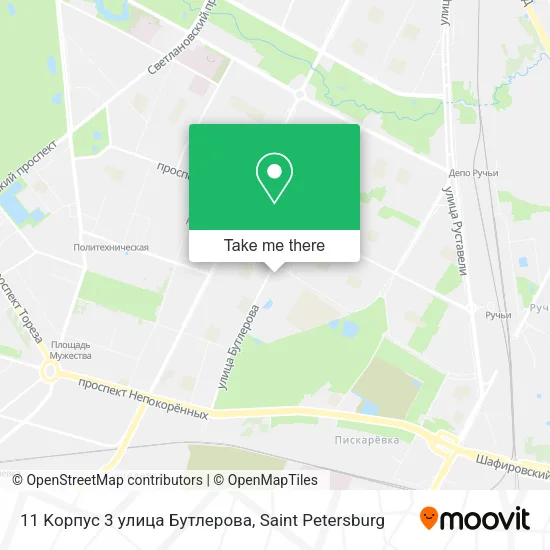 11 Kорпус 3 улица Бутлерова map