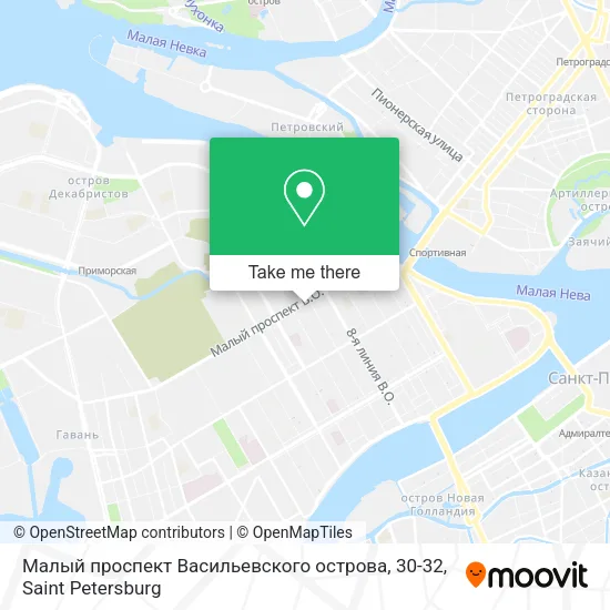 Малый проспект Васильевского острова, 30-32 map