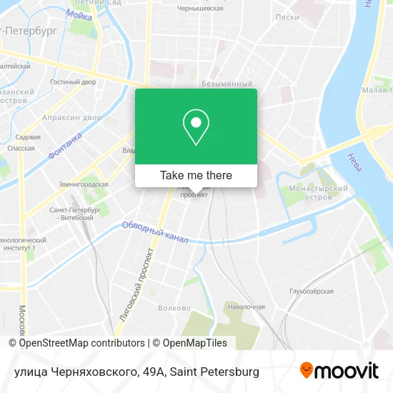 улица Черняховского, 49А map