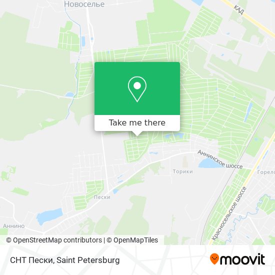 СНТ Пески map