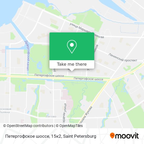 Петергофское шоссе, 15к2 map