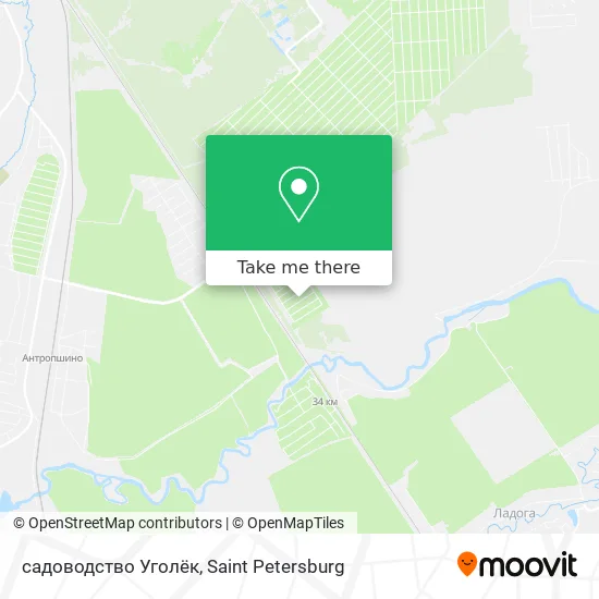 садоводство Уголёк map