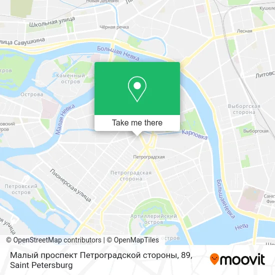 Малый проспект Петроградской стороны, 89 map