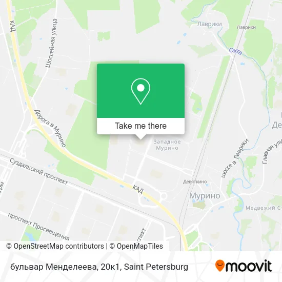 бульвар Менделеева, 20к1 map