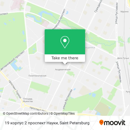 19 корпус 2 проспект Науки map