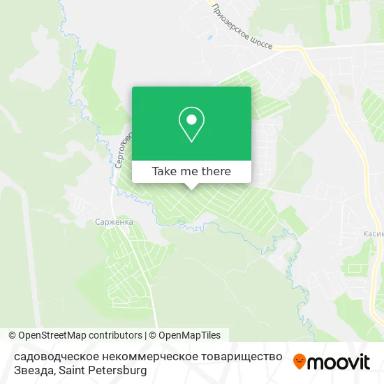 садоводческое некоммерческое товарищество Звезда map
