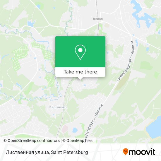 Лиственная улица map