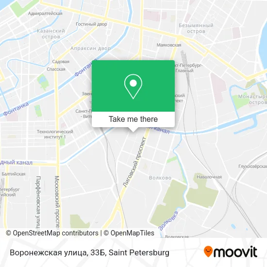Воронежская улица, 33Б map