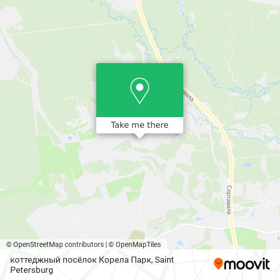 коттеджный посёлок Корела Парк map