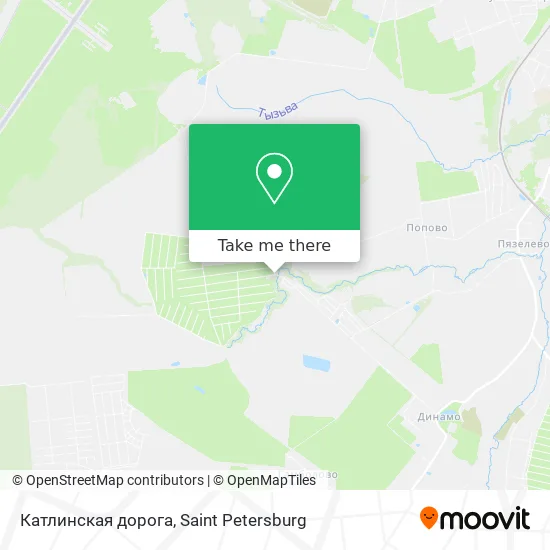 Катлинская дорога map