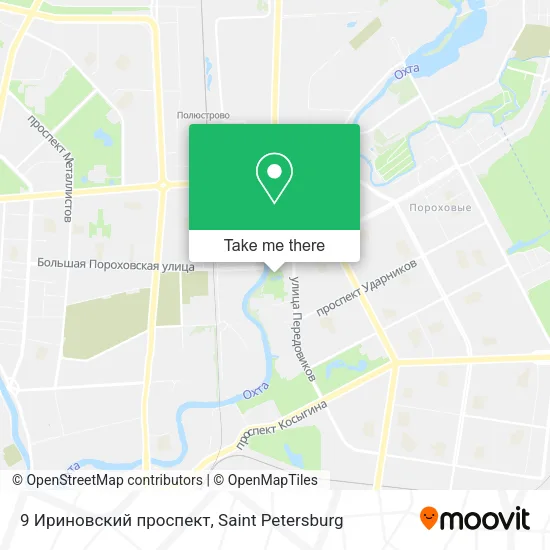 9 Ириновский проспект map
