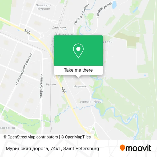 Муринская дорога, 74к1 map