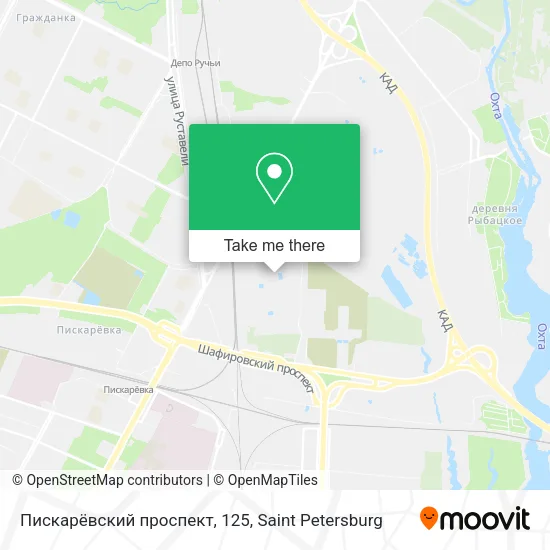 Пискарёвский проспект, 125 map