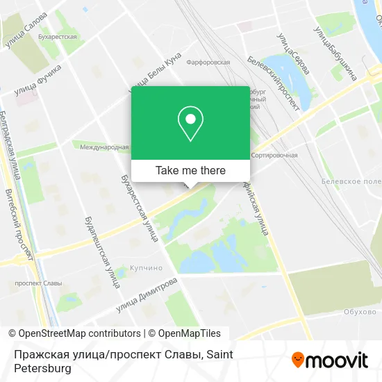 Пражская улица/проспект Славы map