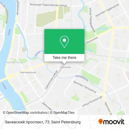 Заневский проспект, 73 map