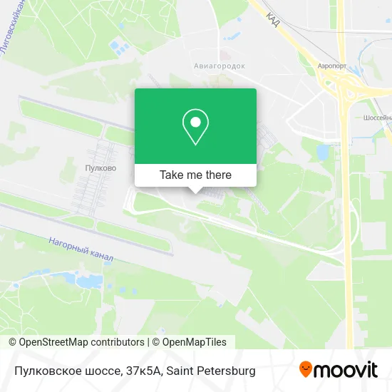 Пулковское шоссе, 37к5А map