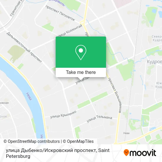 улица Дыбенко / Искровский проспект map