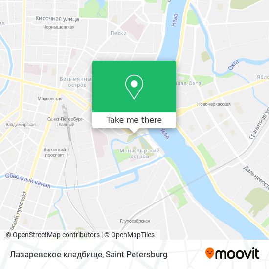 Лазаревское кладбище map