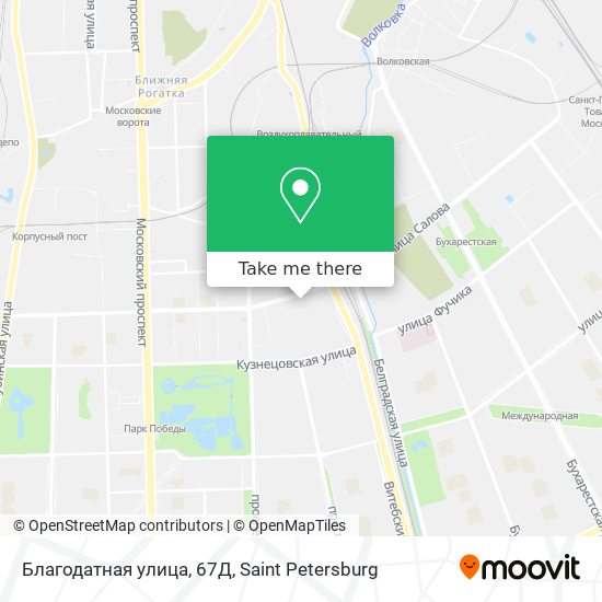 Благодатная улица, 67Д map