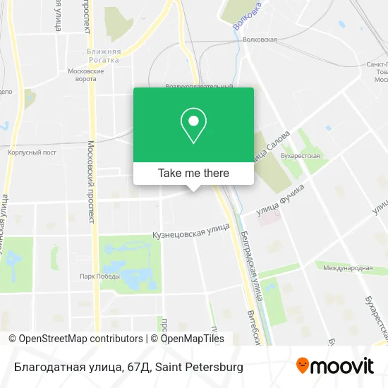 Благодатная улица, 67Д map