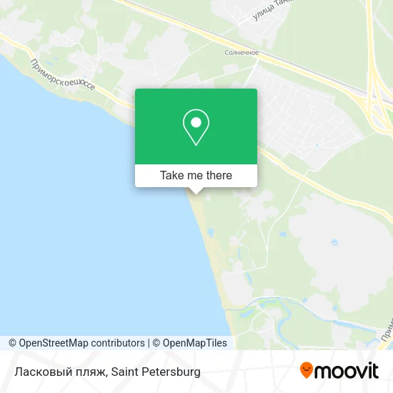 Ласковый пляж map