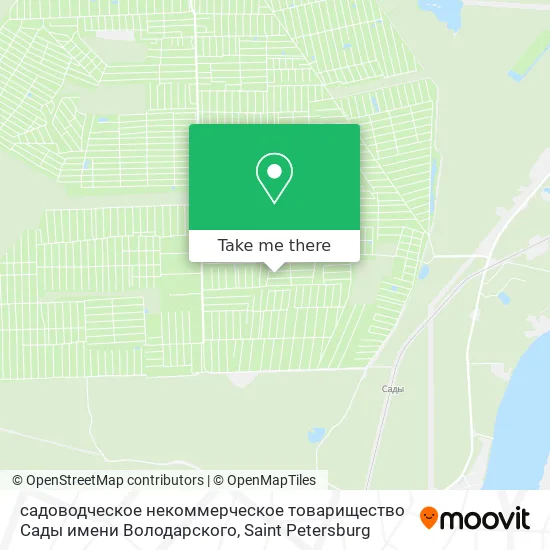 садоводческое некоммерческое товарищество Сады имени Володарского map