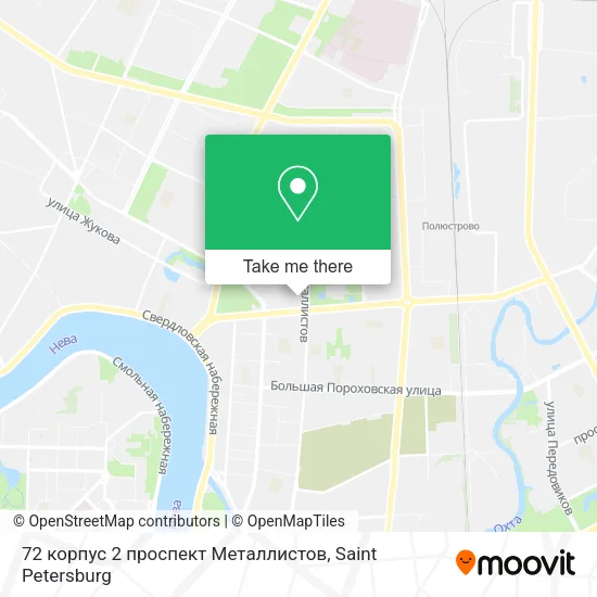 72 корпус 2 проспект Металлистов map