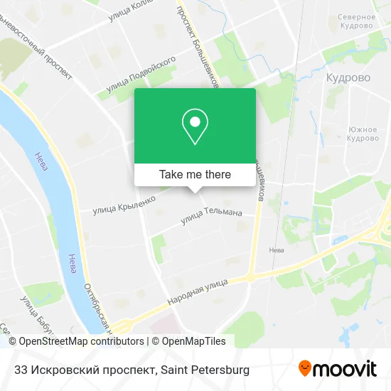 33 Искровский проспект map