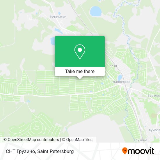 СНТ Грузино map