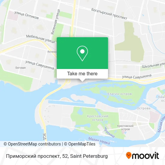 Приморский проспект, 52 map