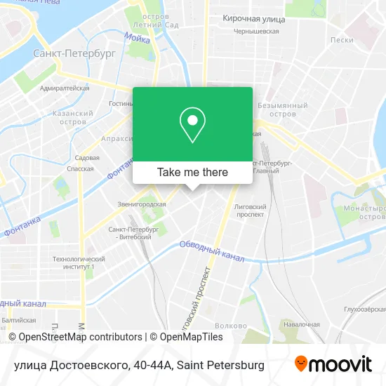 улица Достоевского, 40-44А map