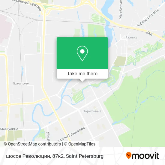 шоссе Революции, 87к2 map