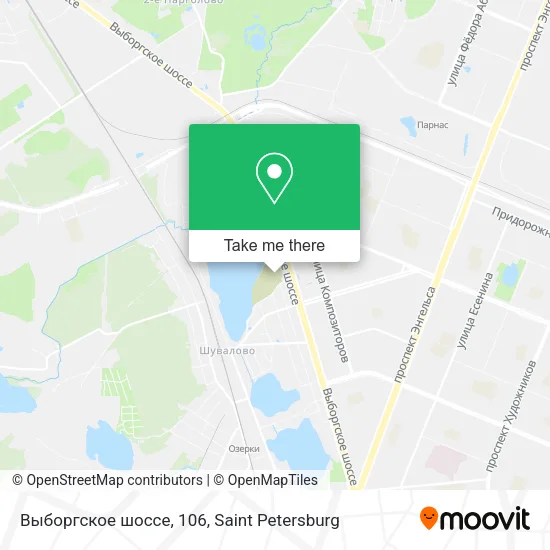Выборгское шоссе, 106 map