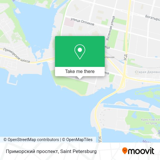 Приморский проспект map