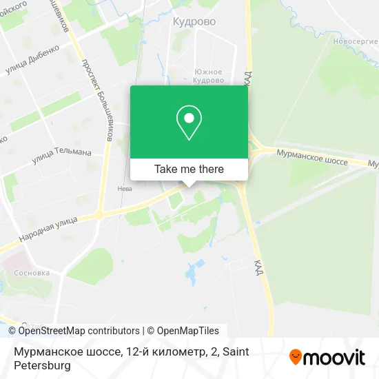 Мурманское шоссе, 12-й километр, 2 map