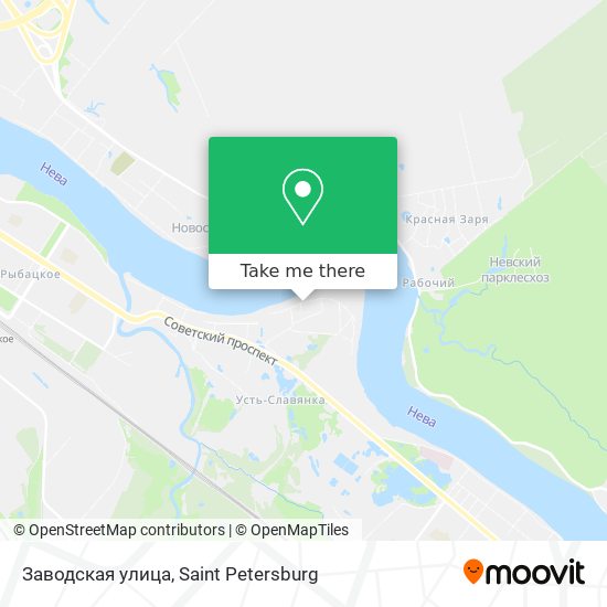 Заводская улица map