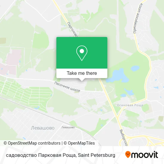садоводство Парковая Роща map