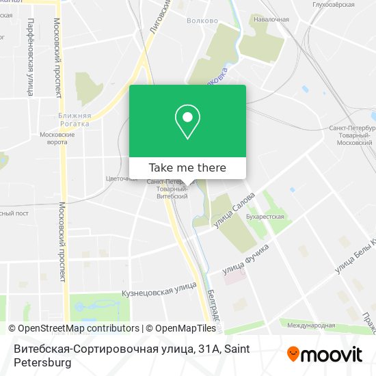 Витебская-Сортировочная улица, 31А map