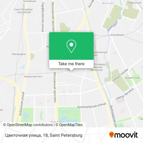 Цветочная улица, 18 map