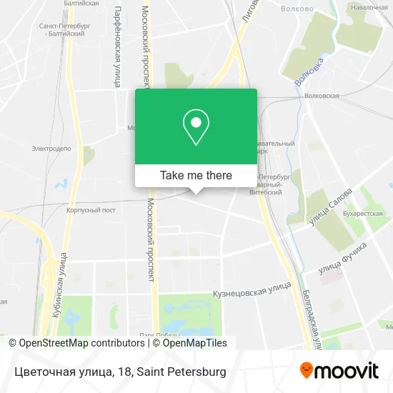 Цветочная улица, 18 map