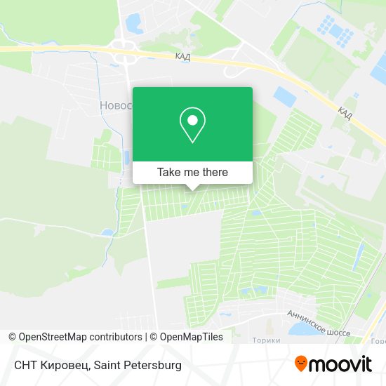 СНТ Кировец map