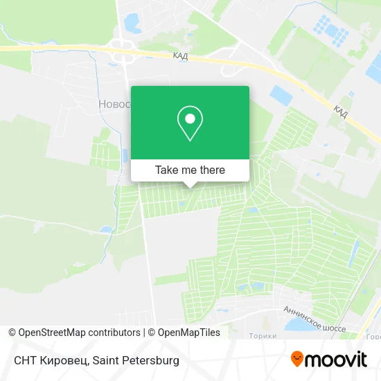 СНТ Кировец map